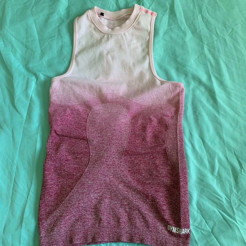Gymshark pink ombré tank top